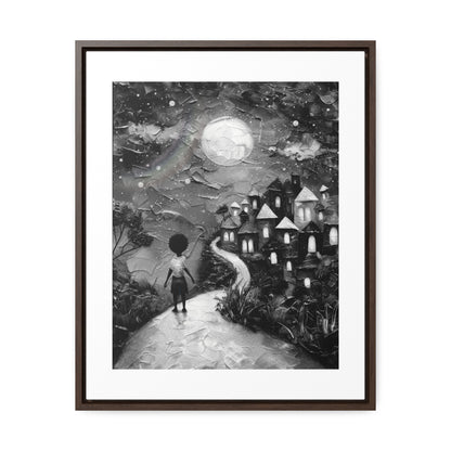Path to Abundance II - Framed Canvas b&w Wall Art