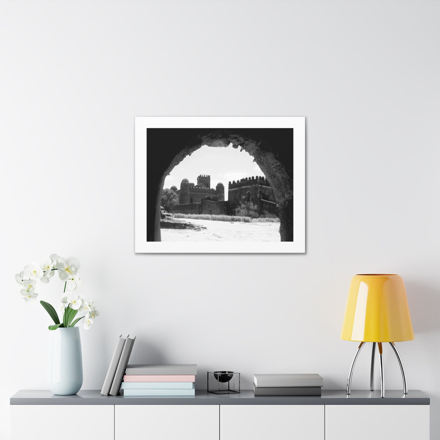 Through the Lion's Jaws - Canvas Photography b&w