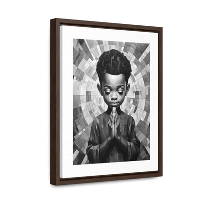 Radiance of Grace - Framed Canvas b&w Wall Art