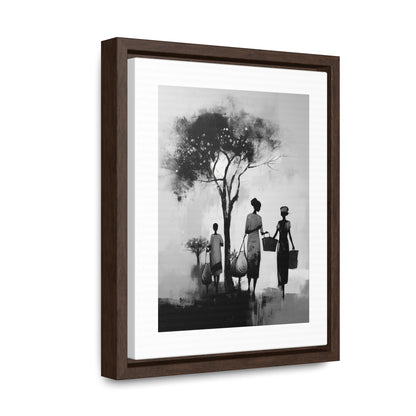 Baskets of Bond and Grace - Framed Canvas b&w Wall Art