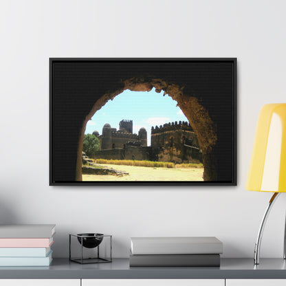 Through the Lion's Jaws - Framed Canvas Photography