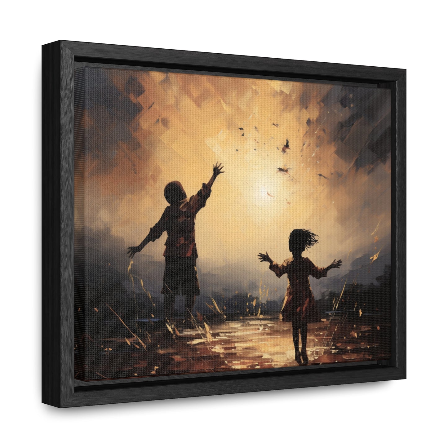 Playing with Light - Framed Canvas Wall Art