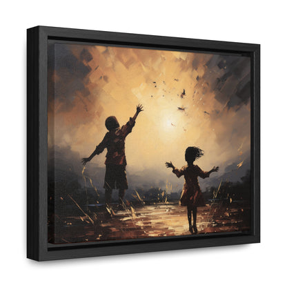 Playing with Light - Framed Canvas Wall Art