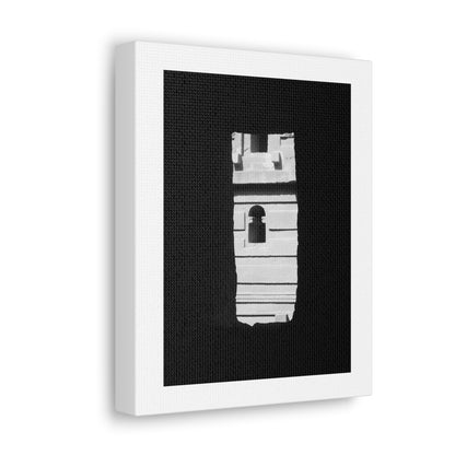 Sacred Portal - Canvas Photography b&w