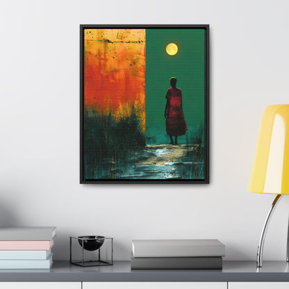 Turned the Corner - Framed Canvas Wall Art