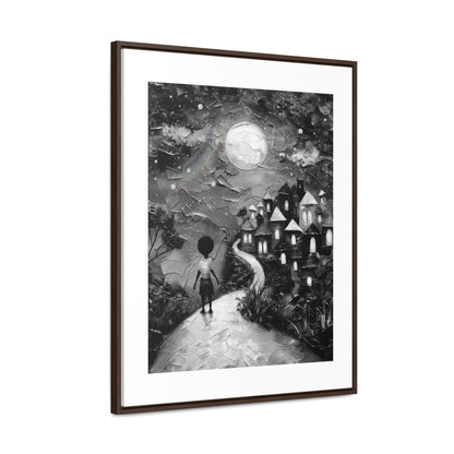 Path to Abundance II - Framed Canvas b&w Wall Art