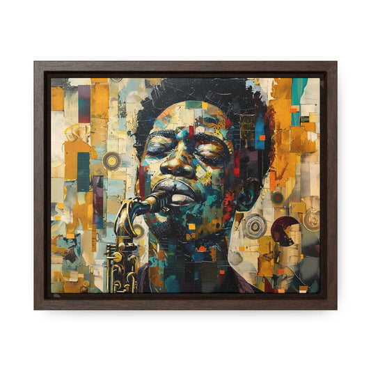 Soul of the Sax - Framed Canvas Wall Art