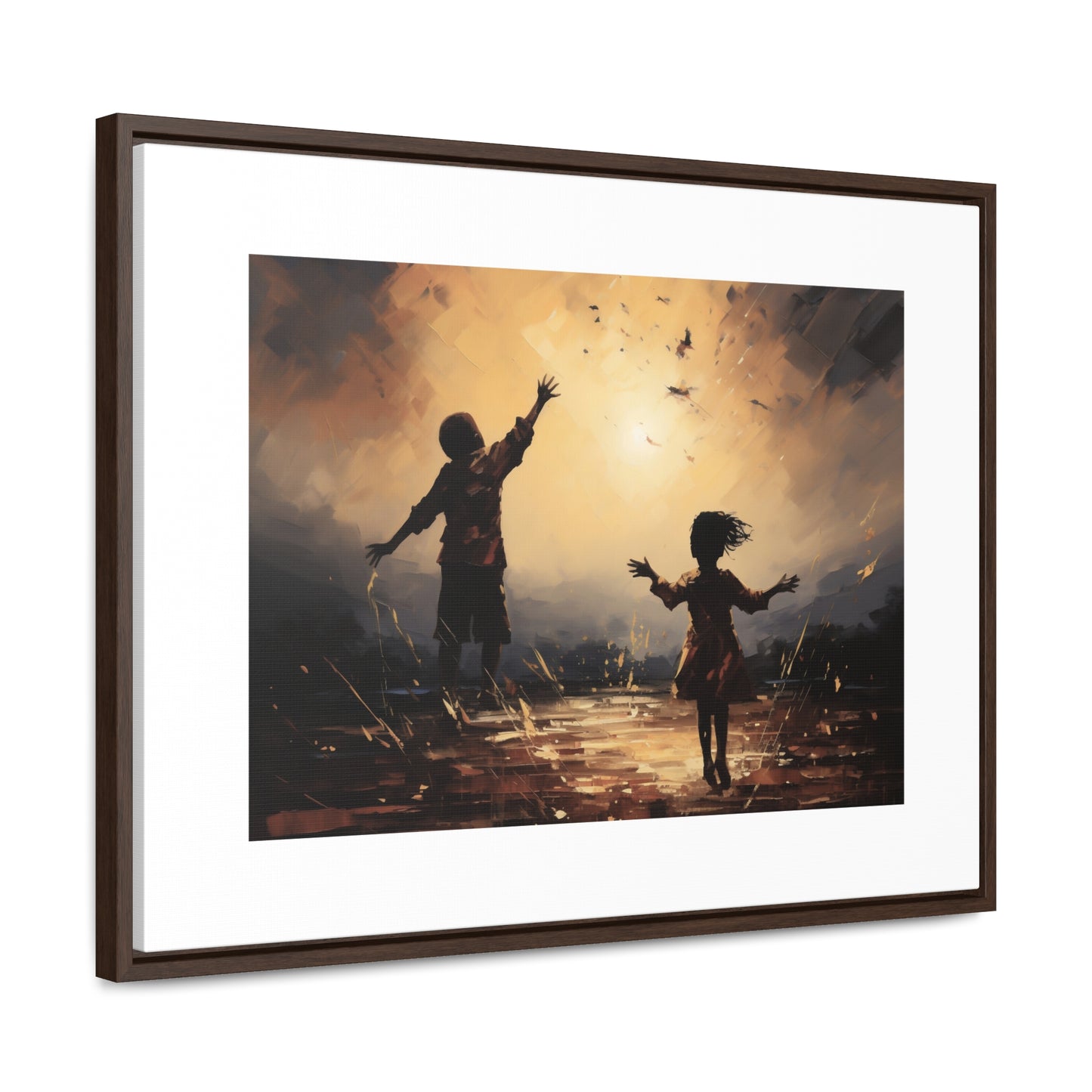 Playing with Light - Framed Canvas Wall Art
