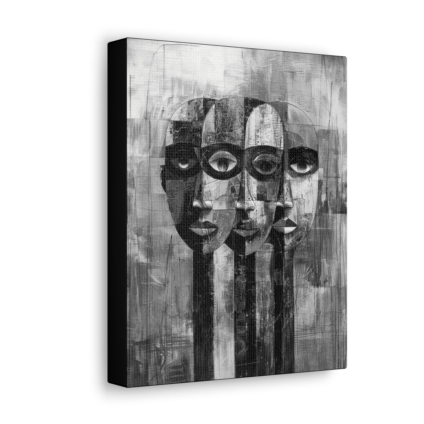 Beneath the Veil - Canvas b&w Wall Art