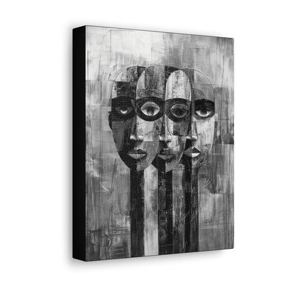 Beneath the Veil - Canvas b&w Wall Art
