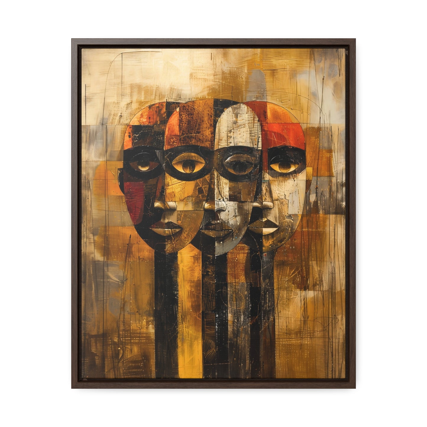 Beneath the Veil - Framed Canvas Wall Art