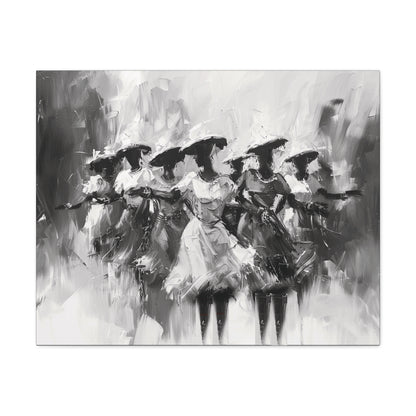 Rhythms of Joy - Canvas b&w Wall Art