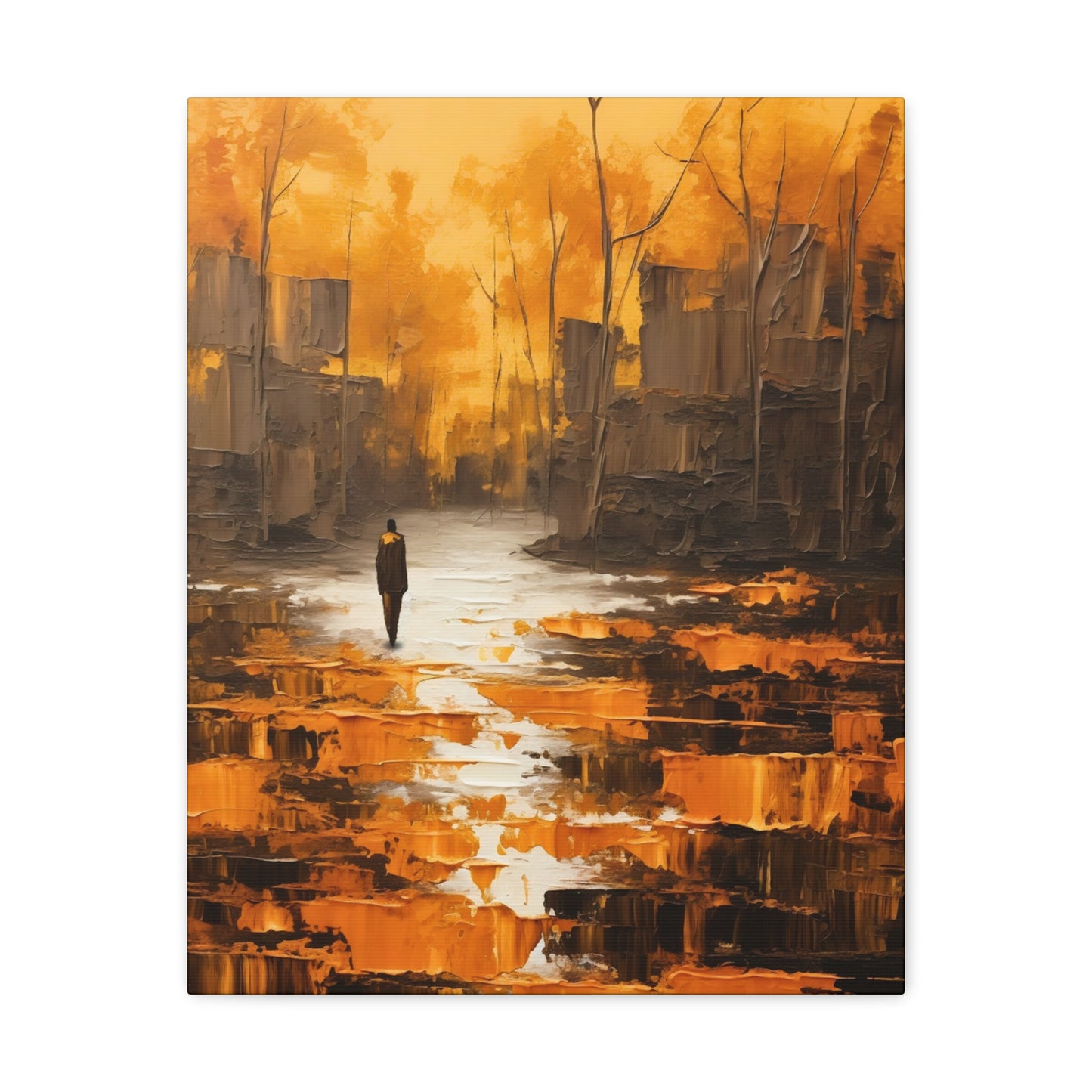 Solitude's Wisdom - Canvas Wall Art