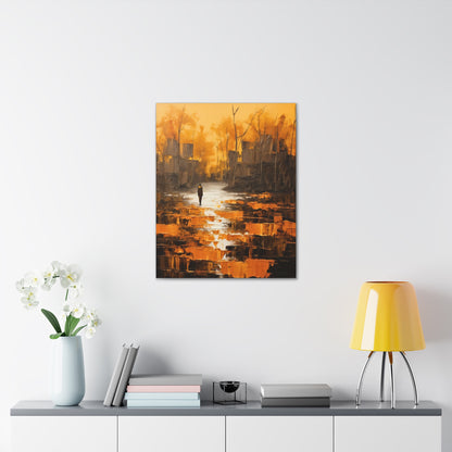 Solitude's Wisdom - Canvas Wall Art