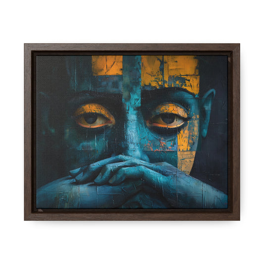 Silent Contemplation - Framed Canvas Wall Art