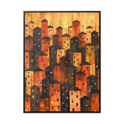 City of Inner Heights - Framed Canvas Wall Art