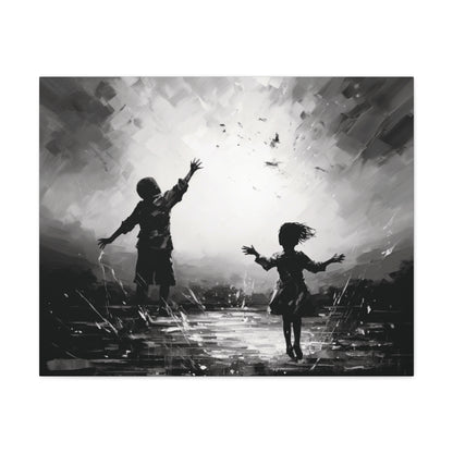 Playing with Light - Canvas b&w Wall Art