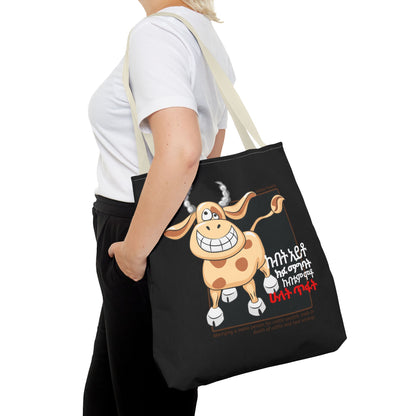 Naughty Proverbs Tote Bag Cows & Goats