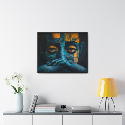 Silent Contemplation - Framed Canvas Wall Art