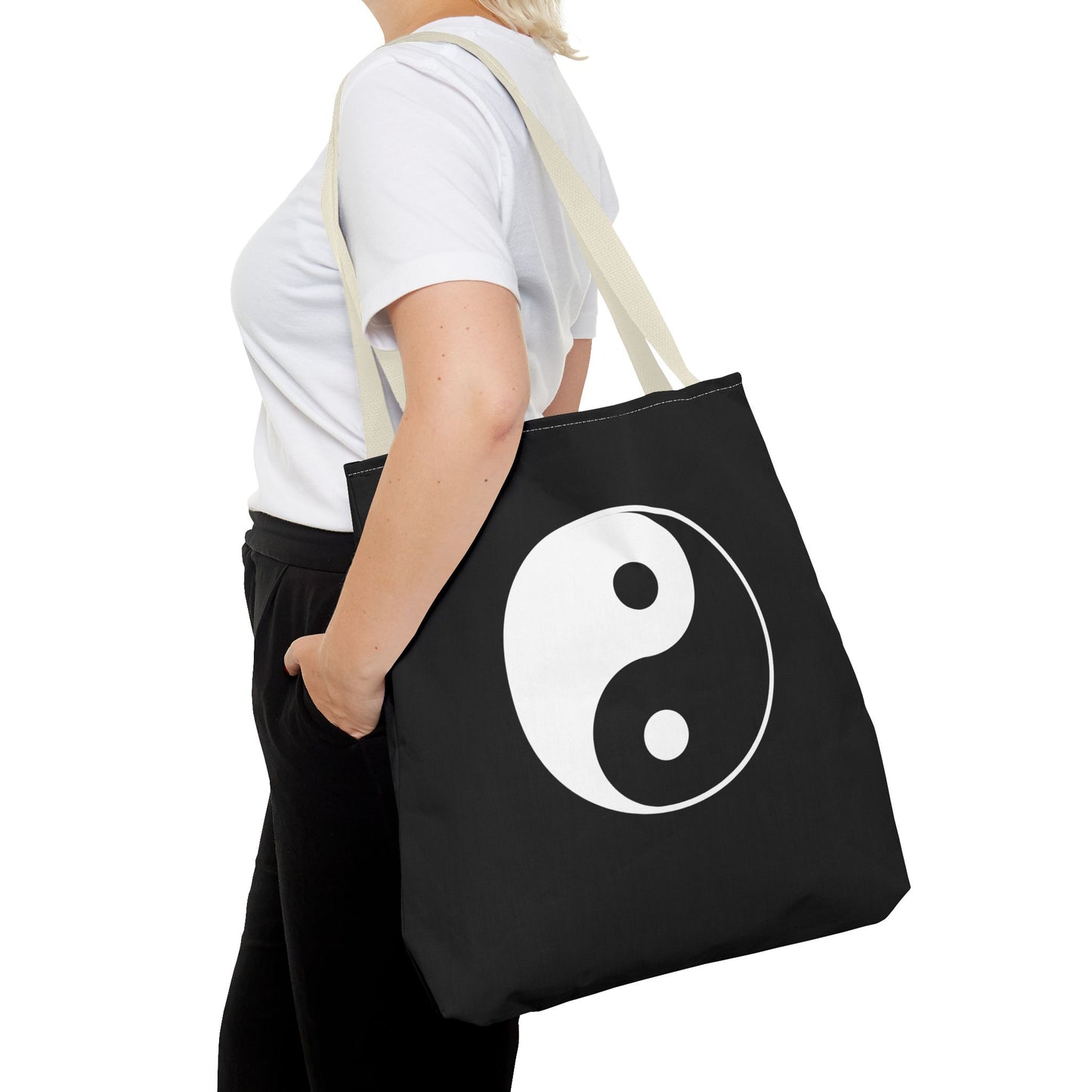 Sankofa & Yin Yang Heartware Symbols Tote Bag