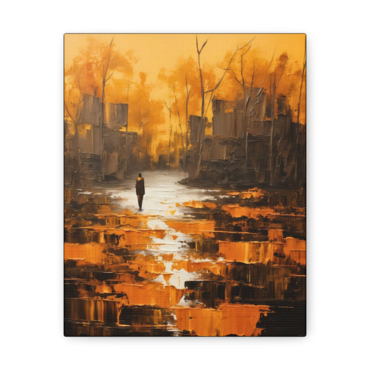 Solitude's Wisdom - Canvas Wall Art
