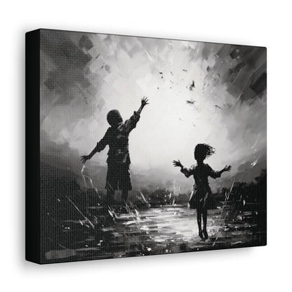 Playing with Light - Canvas b&w Wall Art
