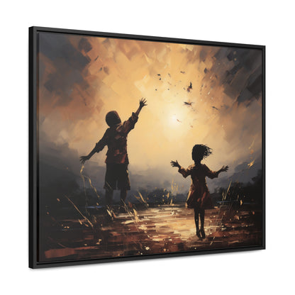 Playing with Light - Framed Canvas Wall Art