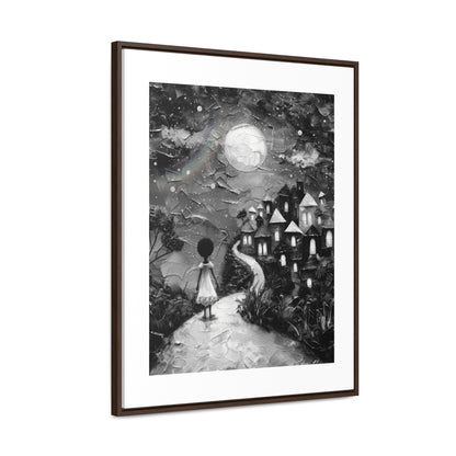 Path to Abundance I - Framed Canvas b&w Wall Art