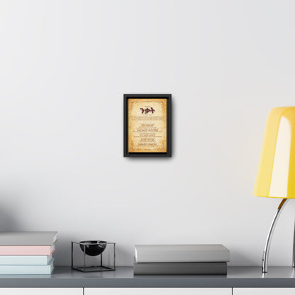 Awakening by Amharic Proverbs - Framed Canvas Wall Art