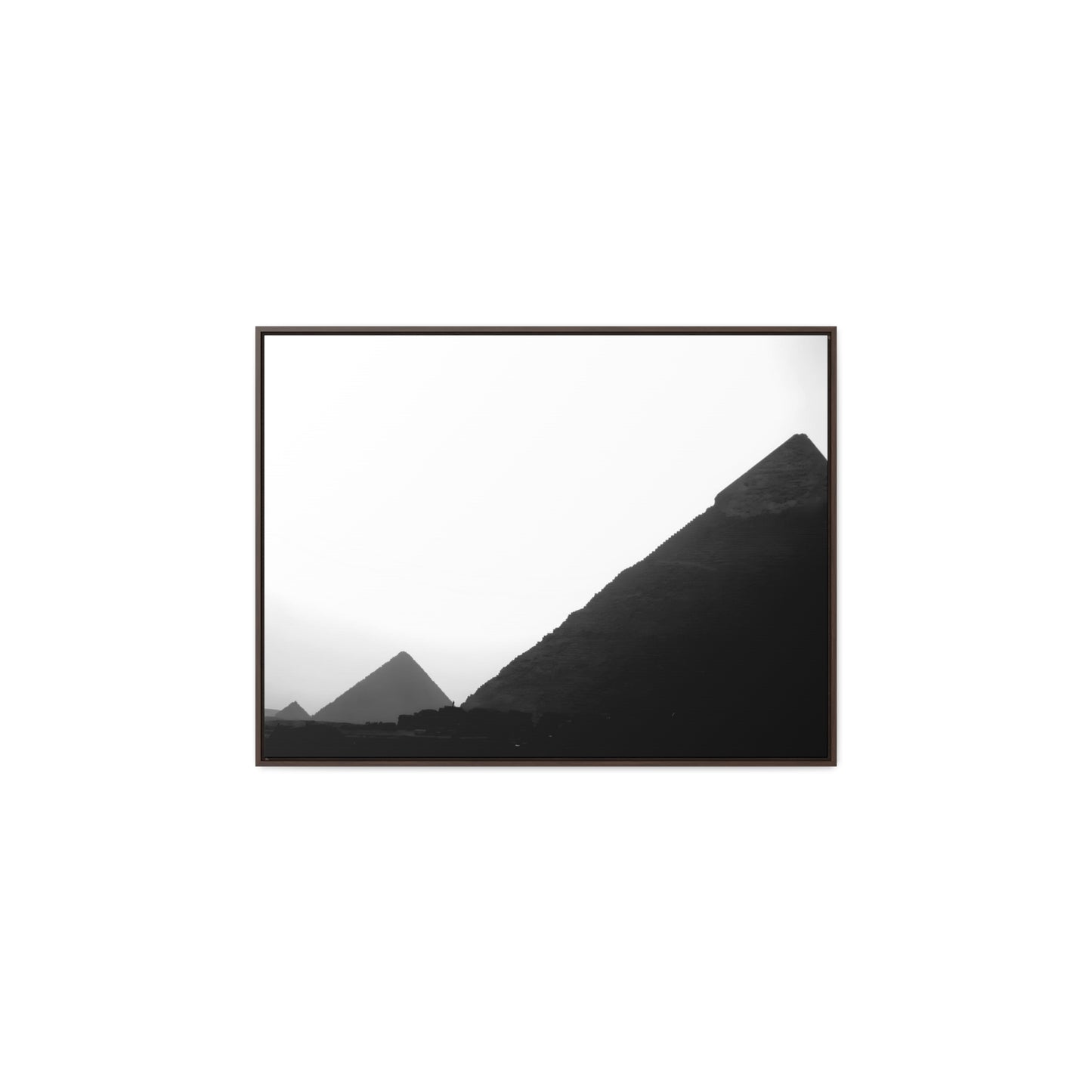 Timeless Echoes - Framed Canvas Photography b&w