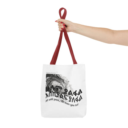 Naughty Proverbs Tote Bag Pain & Greatness