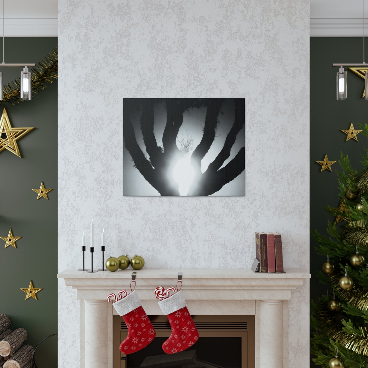 De-Light in the Heart of the Soul - Canvas Photography b/w