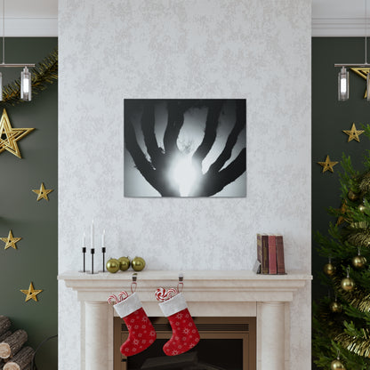 De-Light in the Heart of the Soul - Canvas Photography b/w
