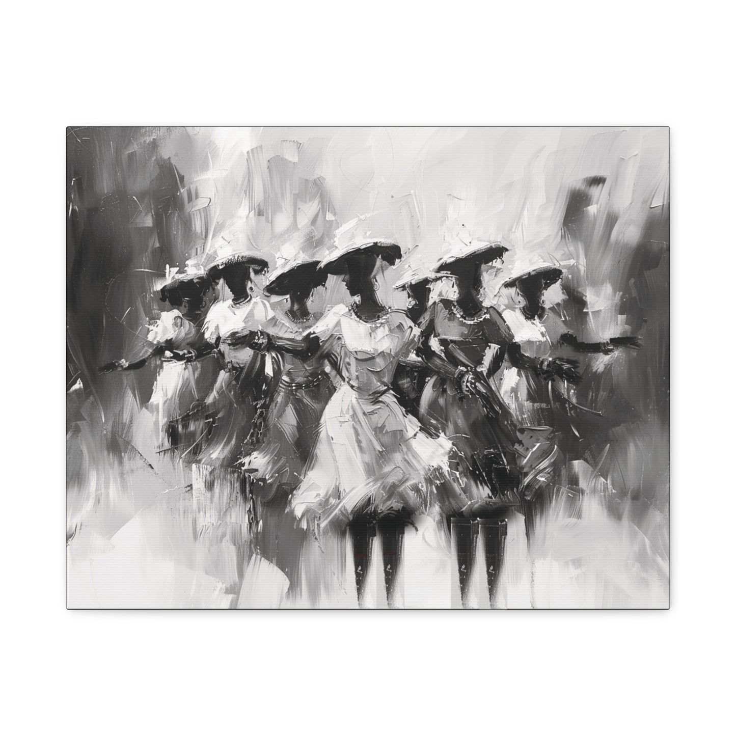 Rhythms of Joy - Canvas b&w Wall Art