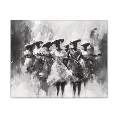 Rhythms of Joy - Canvas b&w Wall Art