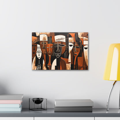 Ancestral Legacy on Ethnic Guise - Canvas Wall Art