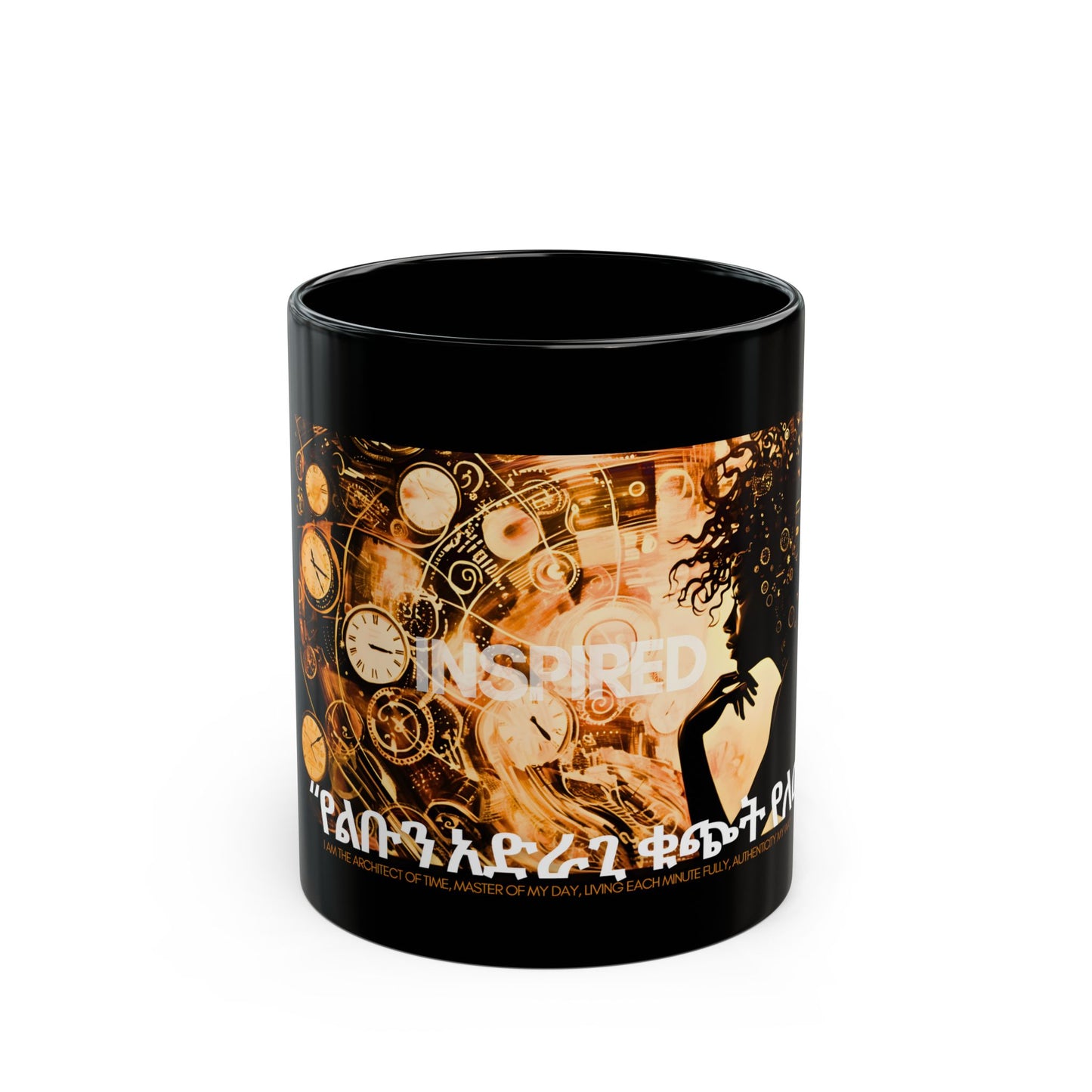 A Woman's Intuition Ceramic Mug, black
