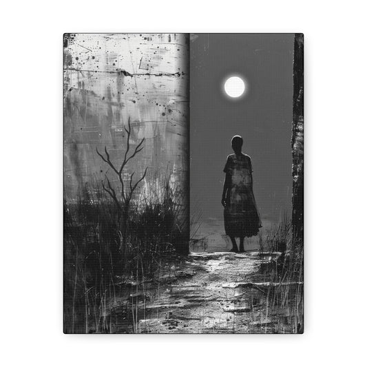 Turned the Corner - Canvas b&w Wall Art