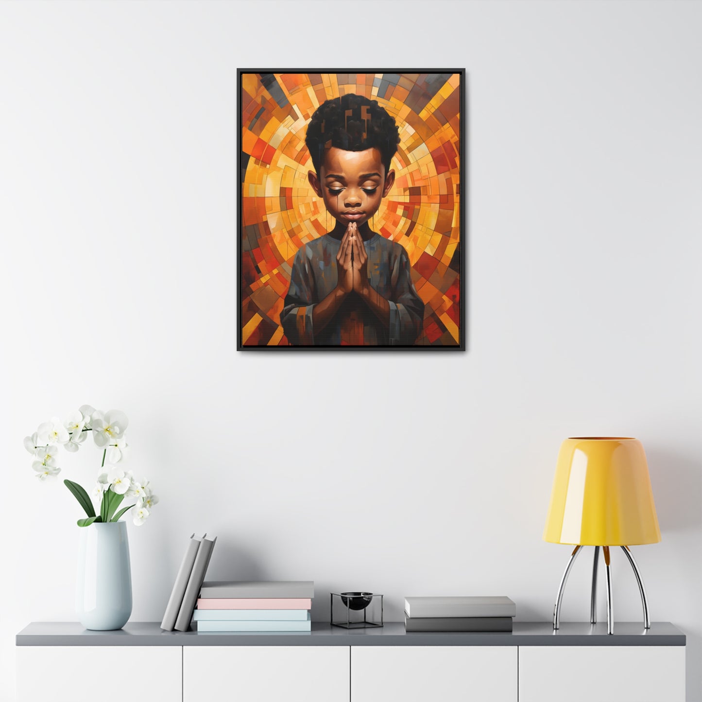 Radiance of Grace - Framed Canvas Wall Art