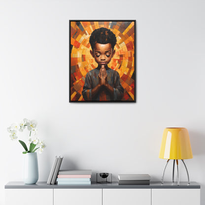 Radiance of Grace - Framed Canvas Wall Art