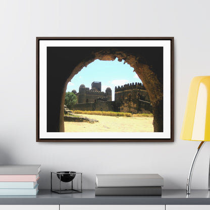 Through the Lion's Jaws - Framed Canvas Photography