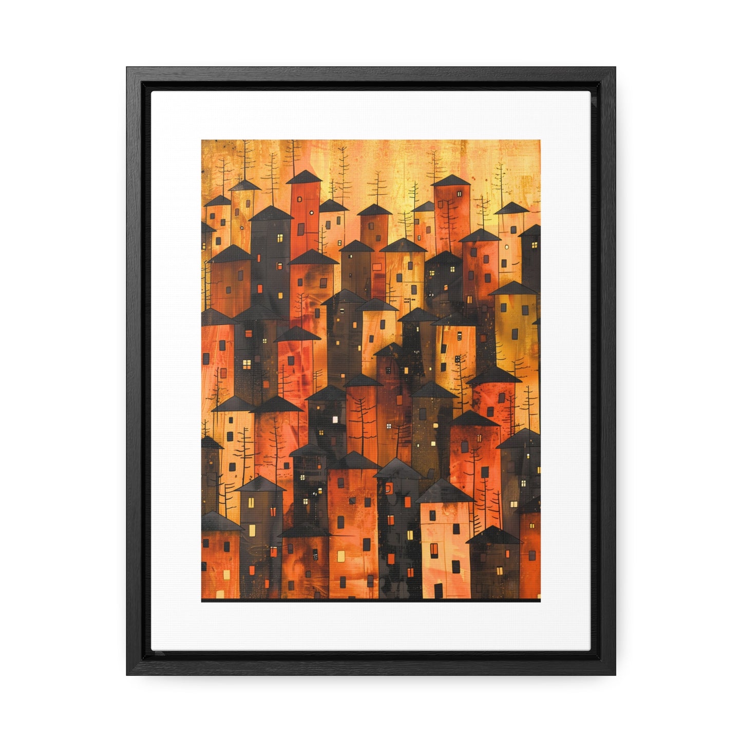 City of Inner Heights - Framed Canvas Wall Art