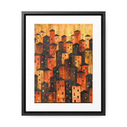 City of Inner Heights - Framed Canvas Wall Art