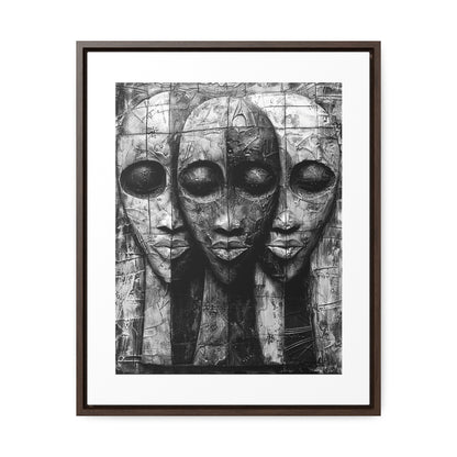 Got your back - Framed Canvas b&w Wall Art