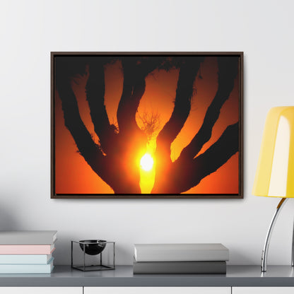 De-Light in the Heart of the Soul - Framed Canvas Photography