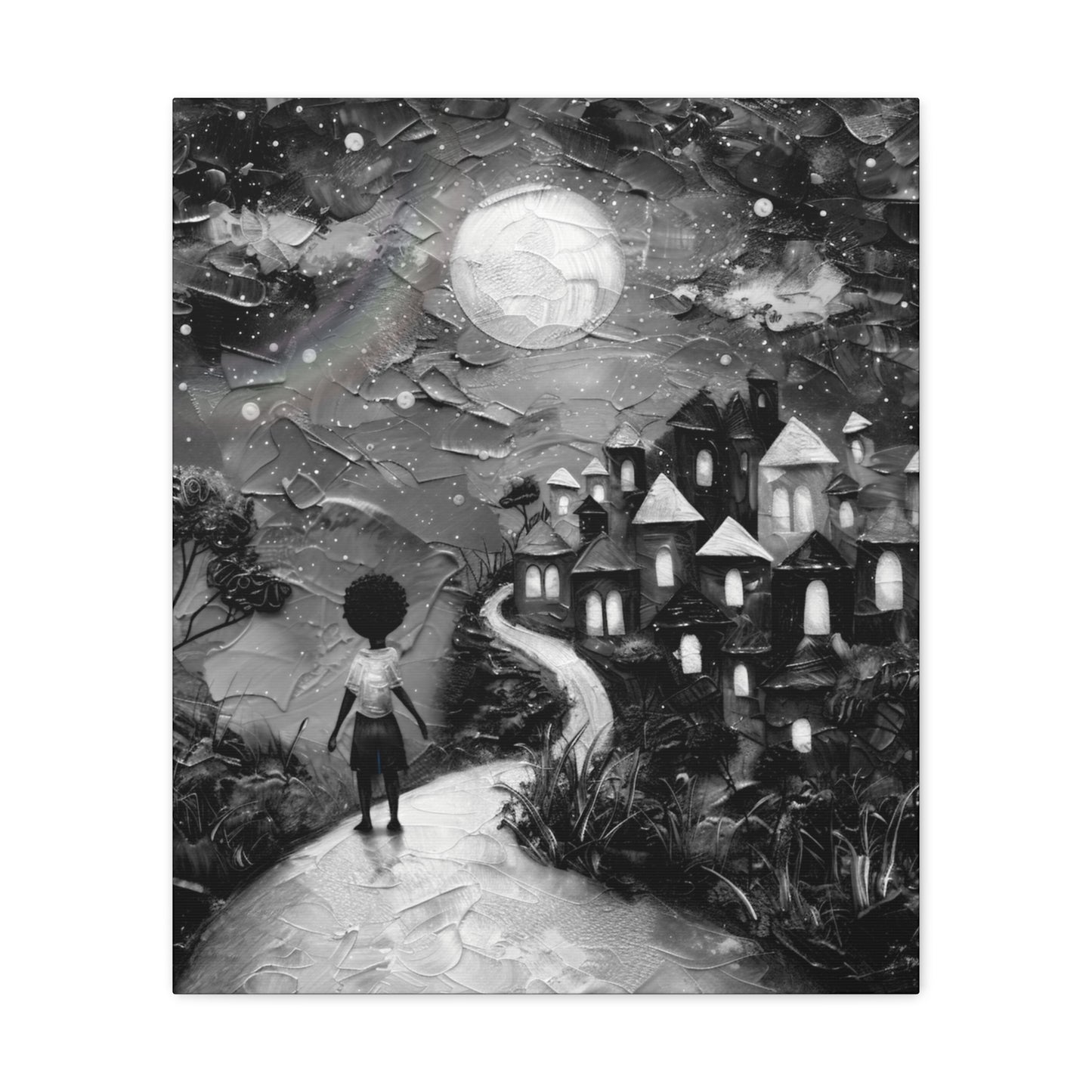 Path to Abundance II - Canvas b&w Wall Art
