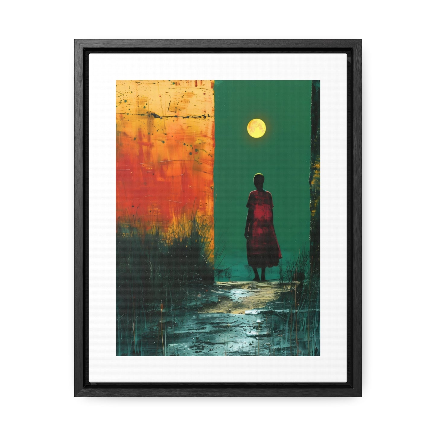 Turned the Corner - Framed Canvas Wall Art