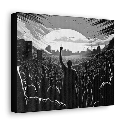 One! - Canvas b&w Wall Art