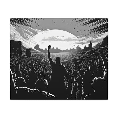 One! - Canvas b&w Wall Art