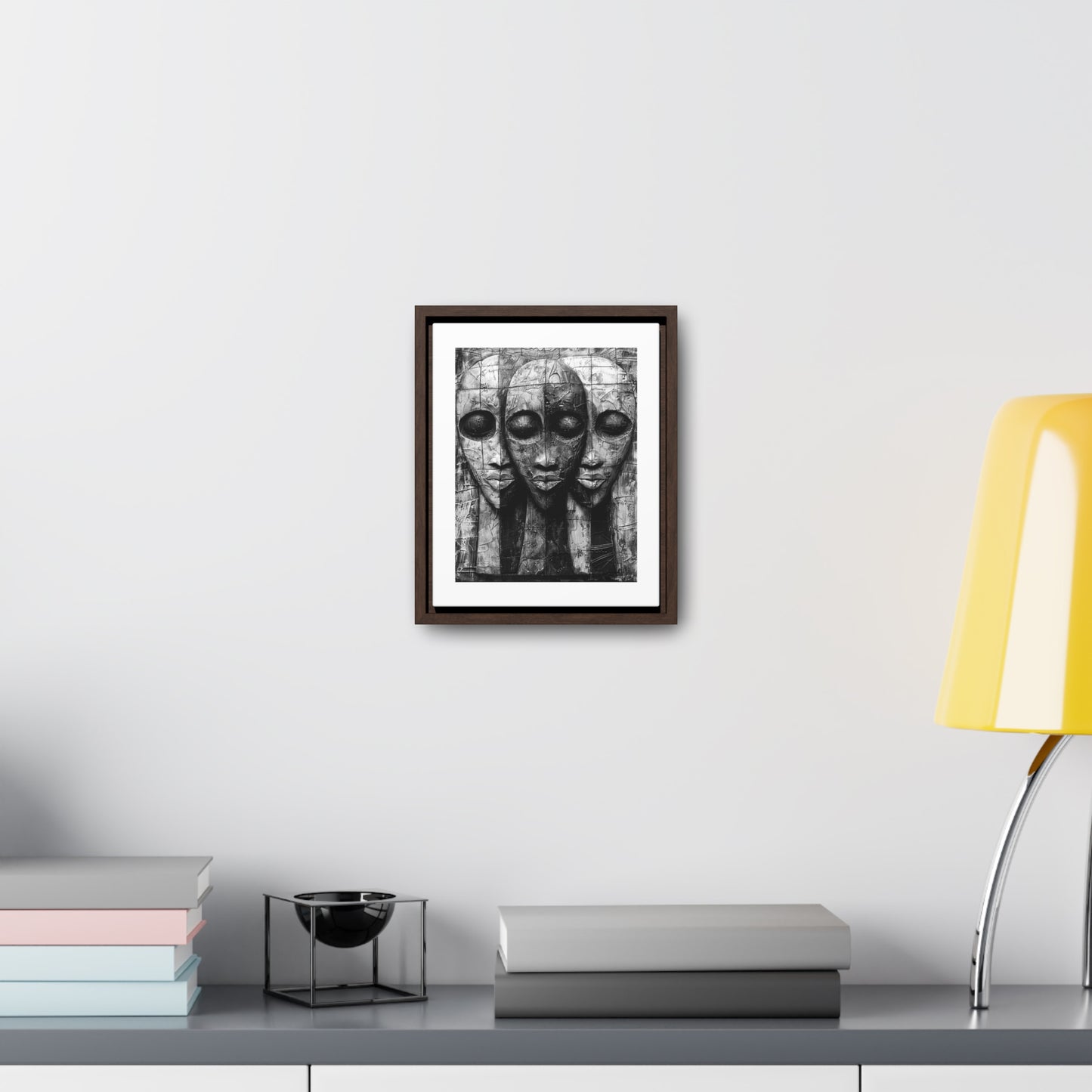 Got your back - Framed Canvas b&w Wall Art